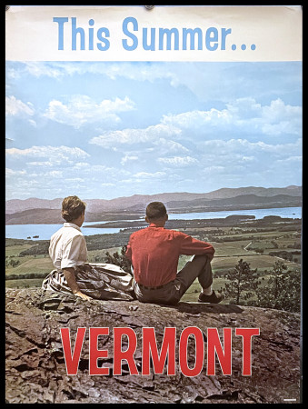 1960ca * Affiche Original "This Summer... VERMONT " USA (B)