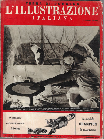 1938 * L'Illustrazione Italiana (N°37) – "Terra di Romagna" Magazine Original 
