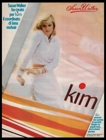 Ans 70 * Publicité Original "Kim, Susan Walker" Italie