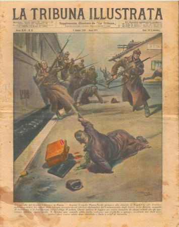 1938 * La Tribuna Illustrata (N°23) – "Terrore Bolscevico - Safari Colonnello Edel" Magazine Original