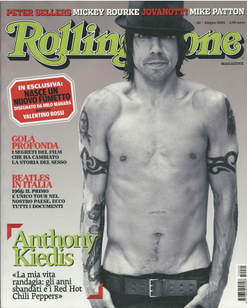2005 (N20) * Couverture de Magazine Rolling Stone Originale "Anthony Kiedis" dans Passepartout