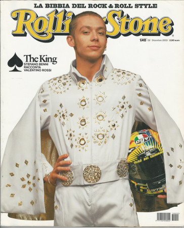 2003 (N2) * Couverture de Magazine Rolling Stone Originale "Valentino Rossi" dans Passepartout