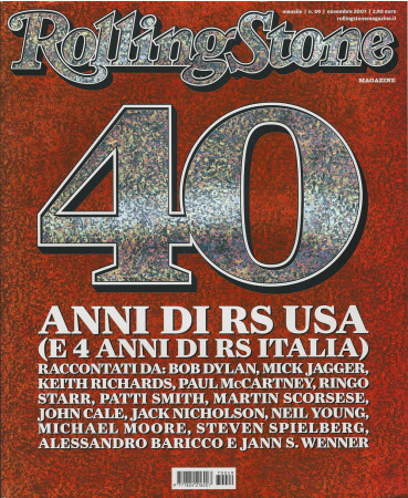 2007 (N49) * Couverture de Magazine Rolling Stone Originale "40° Anniversario" dans Passepartout