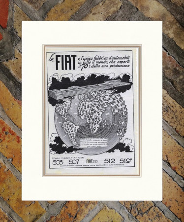 1926 * Publicité Original "Fiat - EXPORT" dans Passepartout