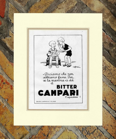 1933 * Publicité Original "Campari Bitter -  ORSI" dans Passepartout