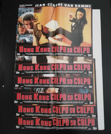 1998 * Set 6 Affiches De Cinéma "Hong Kong Colpo su Colpo - Jean-Claude Van Damme" Action (B)