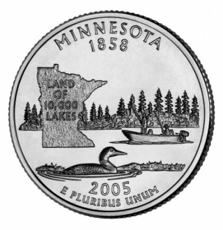 2005 * Quart de dollar États-Unis Minnesota (D)