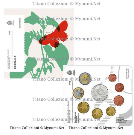 2024 * SAINT MARIN Coffret Officiel Euro "Papillons" BU