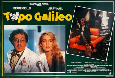1987 * Affiches De Cinéma "Topo Galileo - Beppe Grillo, Athina Cenci" Comédie (A-)
