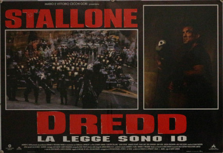 1995 * Affiches De Cinéma "Dredd - La Legge Sono Io - Sylvester Stallone, Armand Assante, Max von Sydow" Science Fiction  (B)