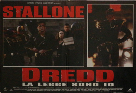 1995 * Affiches De Cinéma "Dredd - La Legge Sono Io - Sylvester Stallone, Armand Assante, Max von Sydow" Science Fiction  (B)