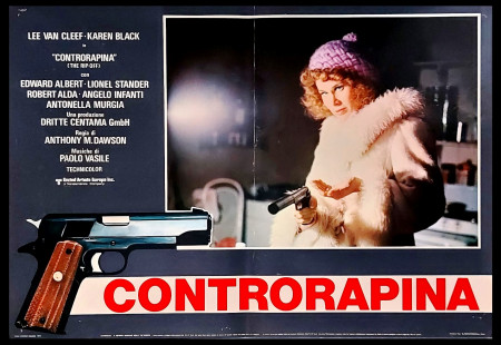 1975 * Affiches De Cinéma "Controrapina - Lee Van Cleef, Lionel Stander" Thriller (B)