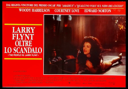 1997 * Affiches De Cinéma "Larry Flynt - Oltre lo Scandalo, Edward Norton, Woody Harrelson, Courtney Love" Biographique (B+)