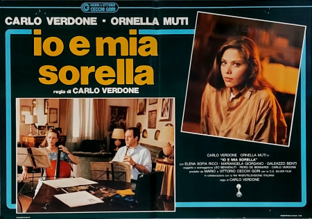 1987 * Affiches De Cinéma "Io E Mia Sorella - Carlo Verdone, Ornella Muti" Comédie (A-)