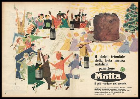 Ans 50 * Publicité Original "Motta, Il Panettone Più Venduto Nel Mondo" Italie