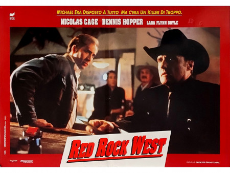 1993 * Affiches De Cinéma "Red Rock West - Dennis Hopper, Nicolas Cage" Drame (B+)