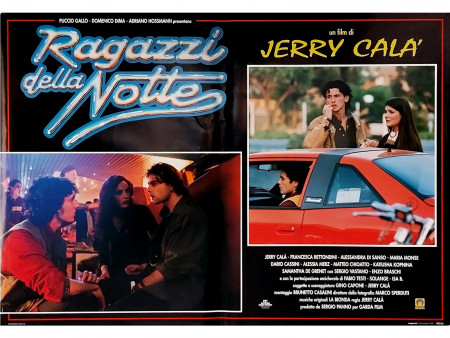 1995 * Affiches De Cinéma "Ragazzi della Notte - Jerry Calà, Alessia Merz" Comédie (A-)