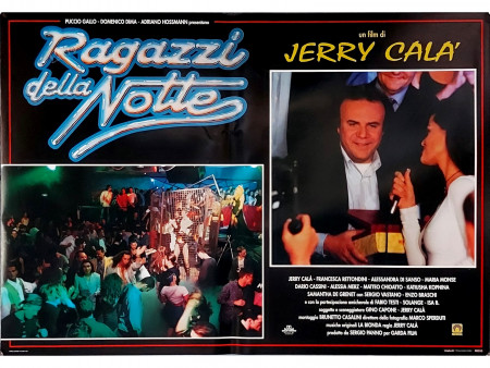 1995 * Affiches De Cinéma "Ragazzi della Notte - Jerry Calà, Alessia Merz" Comédie (A-)