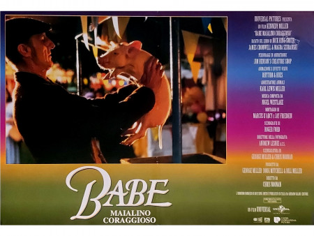 1995 * Affiches De Cinéma "Babe - Maialino Coraggioso - James Cromwell, Magda Szubanski" Fantastique (B+)