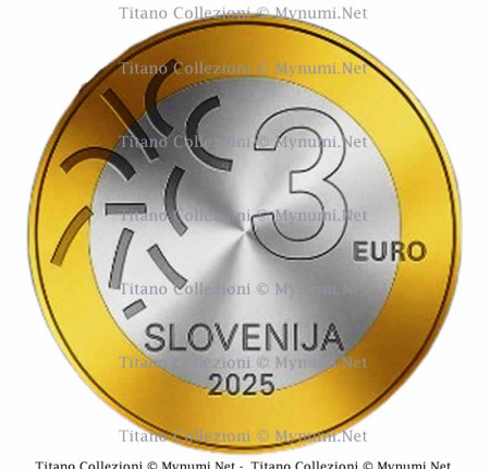 2025 * 3 Euro SLOVÉNIE "Nova Gorica - Gorizia Capitale Européenne de la Culture" UNC Bimétallique