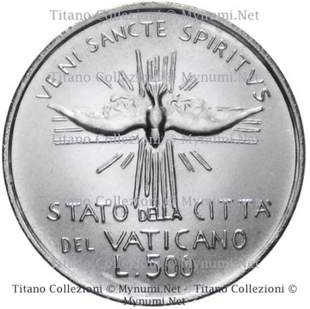 1978 * 500 Lire Argent Vatican "Sede Vacante - Settembre" (KM 141) FDC sans Coffret