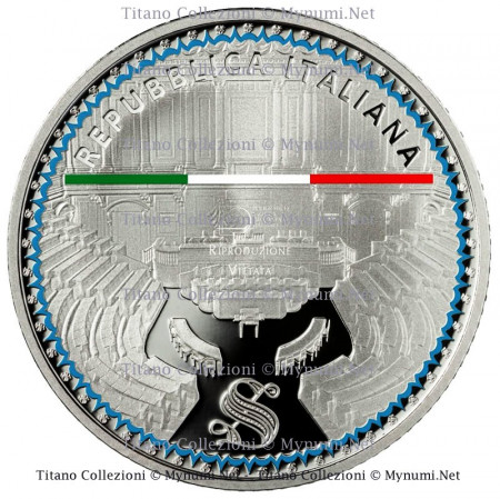 2023 * 5 Euro Argent ITALIE "75ème de la Première Session du Sénat" Colorée BE