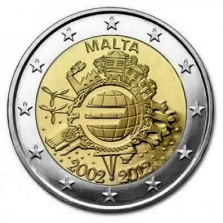 2012 * 2 euro MALTE 10e Anniversaire euro