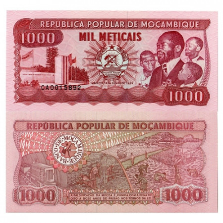 1989 * Billet Mozambique 1000 Meticais "Samora Moíses Machel" (p132c) NEUF