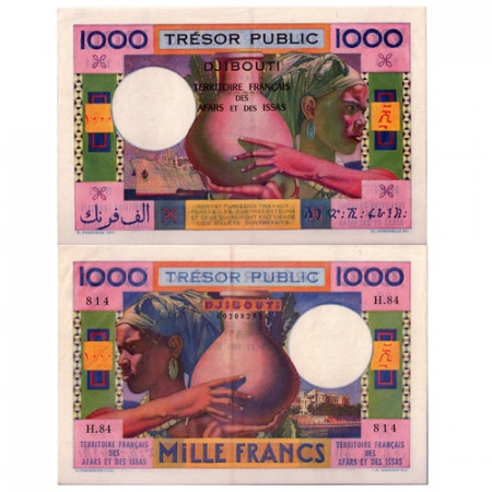 1952 * Billet Djibouti 1000 francs presqueneuf