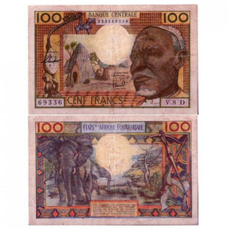 1963 * Billet états Afrique-Équatoriale 100 francs TTB