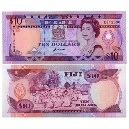 1989 * Billet Fidji 10 dollars NEUF