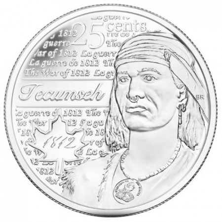 2012 * Quart de dollar Canada Tecumseh