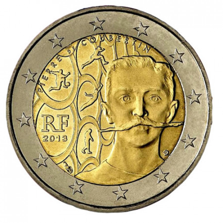 2013 * 2 euro FRANCE 150e Pierre de Coubertin