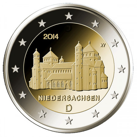 2014 * 2 euro ALLEMAGNE Église Saint-Michel à Hildesheim