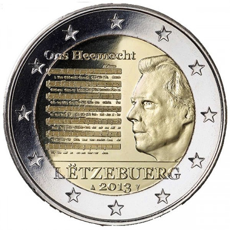 2013 * 2 euro LUXEMBOURG Hymne National du Luxembourg