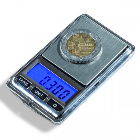 Balance digitale pour monnaie LIBRA "MINI" * LEUCHTTURM