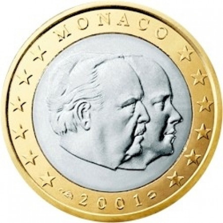 2001 * 1 euro MONACO Ranieri III et  Albert II
