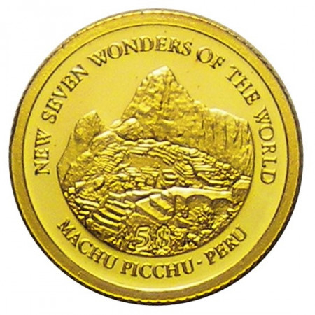 2011 * 5 Dollars or Îles Salomon "Machu Picchu - Pérou"