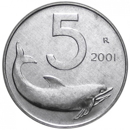 2001 * 5 lire Italie Dauphin
