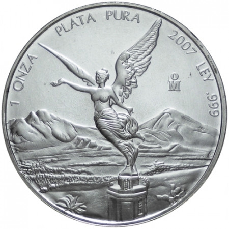 2007 * Mexique 1 OZ Once en argent Libertad