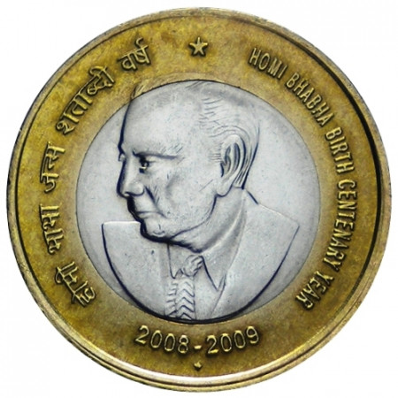 2009 * 10 roupies 100e ann. Dr. Homi Bhabha