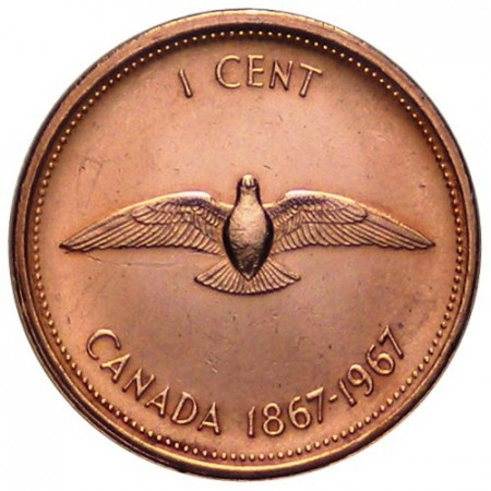 1967 * 1 centime Canada Centenaire Confédération 