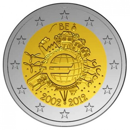 2012 * 2 euro BELGIQUE 10e Anniversaire euro