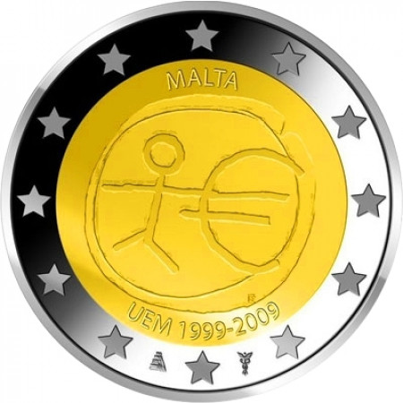 2009 * 2 euro MALTE Union économique et monétaire