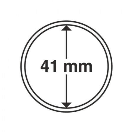 Paq. de 10 capsules Ø 41 mm pour pièces * LEUCHTTURM