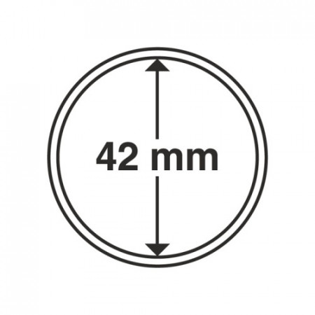 Paq. de 10 capsules Ø 42 mm pour pièces * LEUCHTTURM 