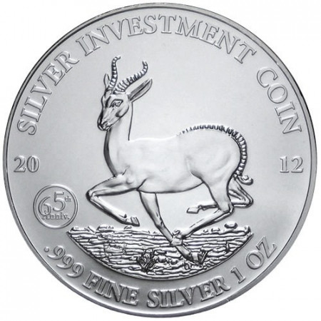 2012 * 1000 francs 1 OZ Gabon Springbok 65e anniversaire