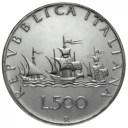 1970 * 500 lire argent Italie Caravelles