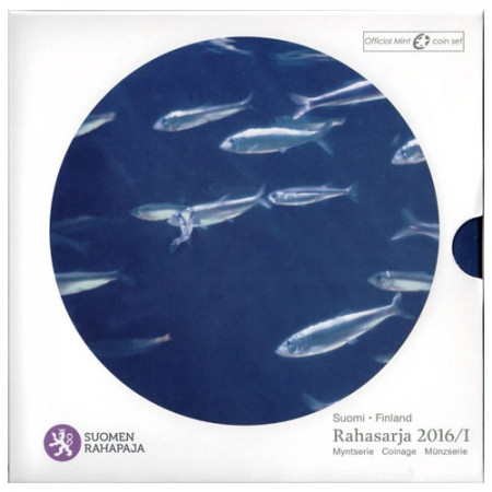 2016 * FINLANDE Coffret Officiel Euro "Poissons de la Mer Baltique" BU