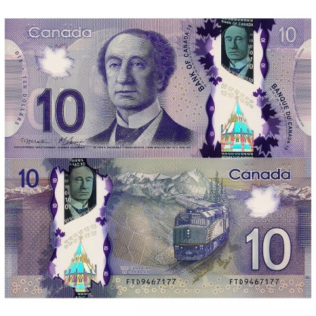 2013 * Billet Polymère Canada 10 Dollars "Sir JA Macdonald" (p107a) NEUF